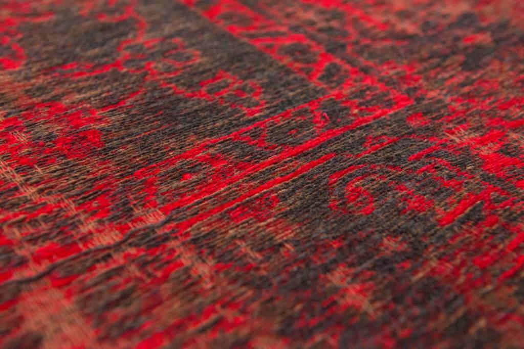 Grey Red Bright Persian Vintage Rug