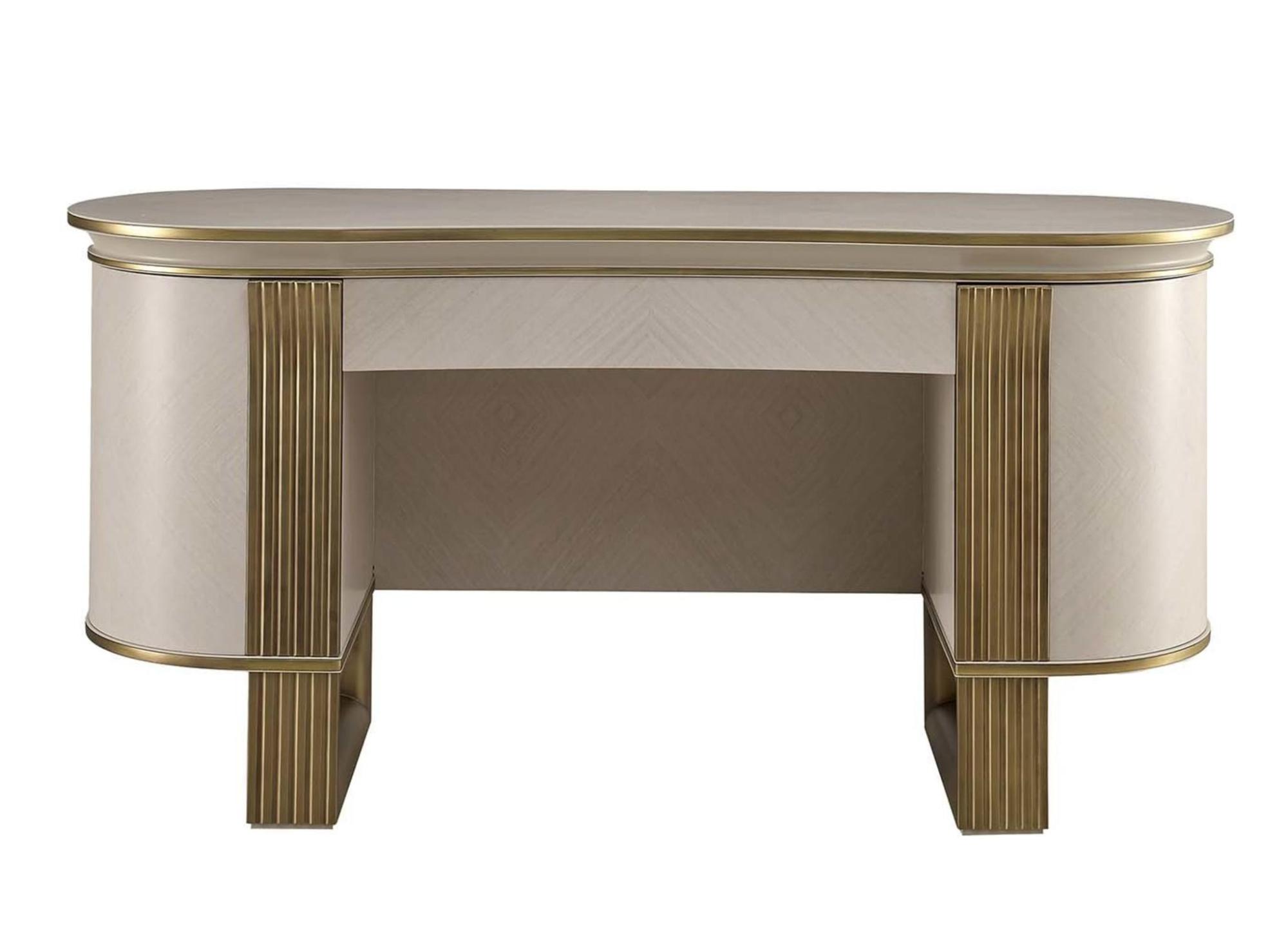 Oliver White and Gold Dressing Table