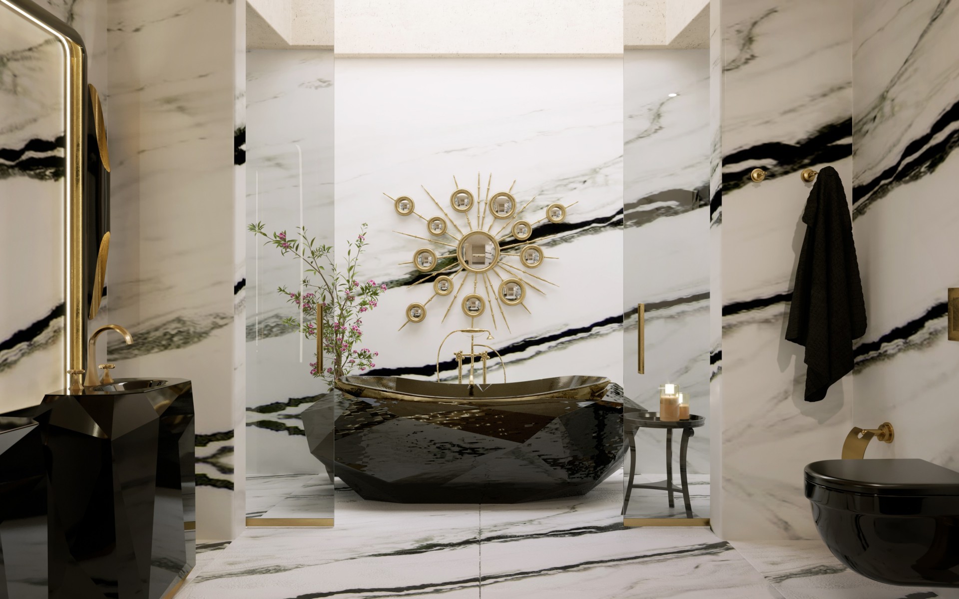 Gemstone Pedestal Basin