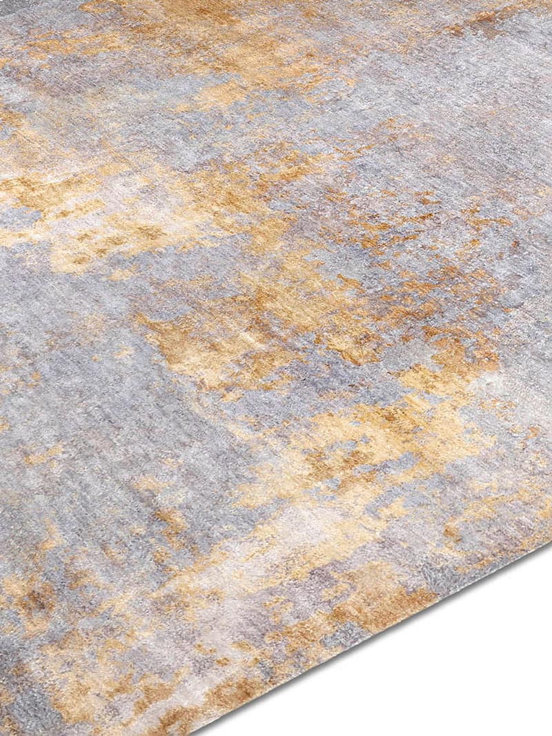 Stereo Grey / Gold Luxury Hand-Knotted Rug