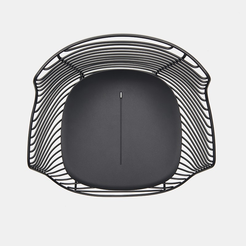 Flow Filo Outdoor Chair ☞ Colour: Matt Painted Black Nickel ☞ Configuration: Slim