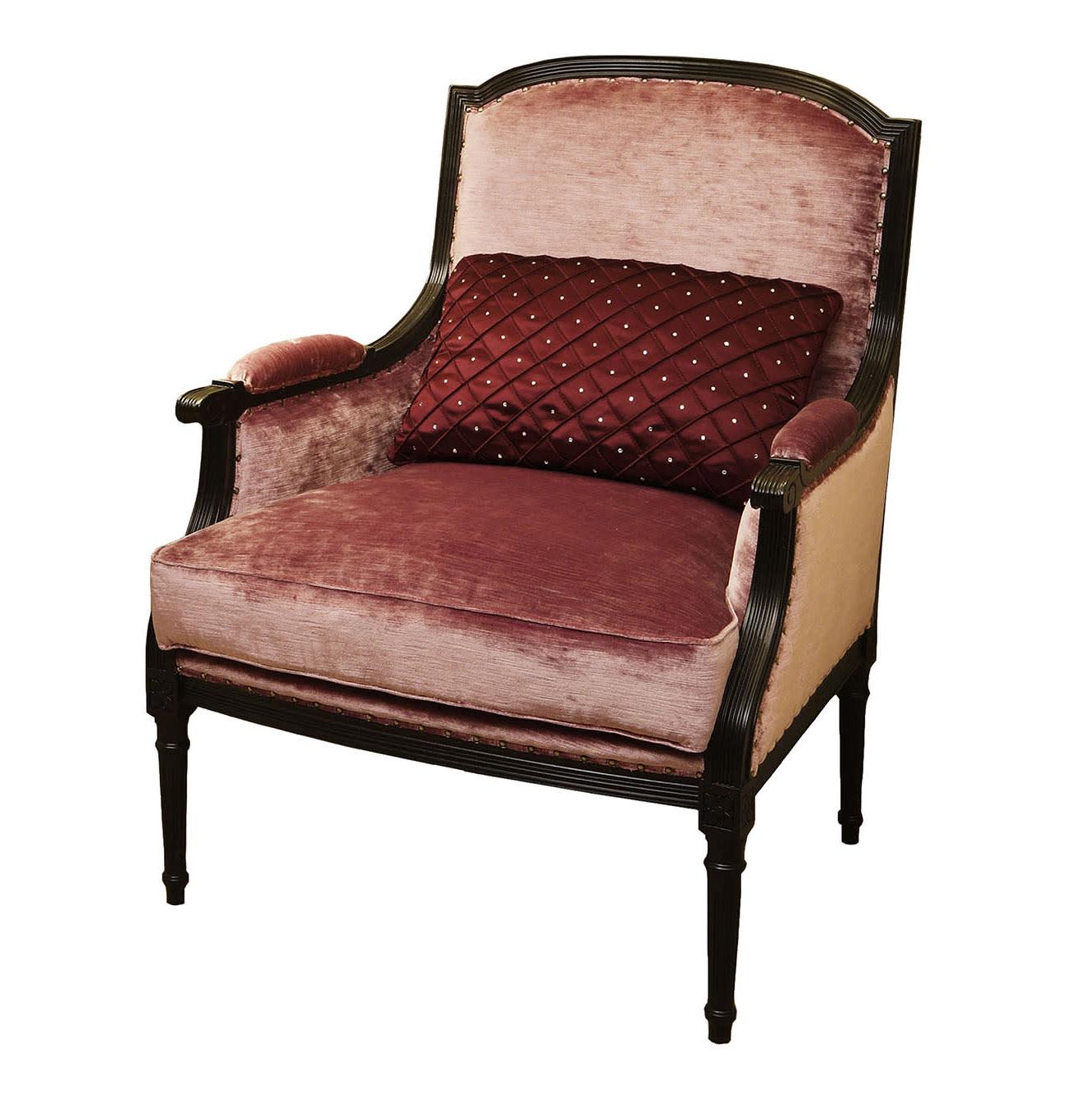Bordeaux Velvet Classic Armchair