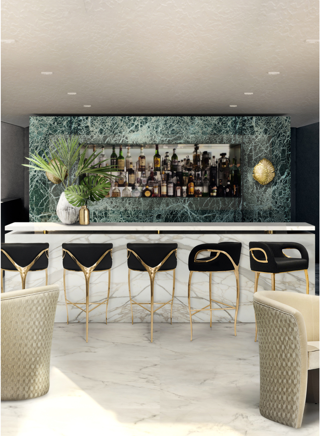 Chandra Luxury Bar Stool
