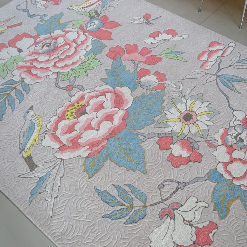 Paeonia Coral 37902 Rug ☞ Size: 250 x 350 cm