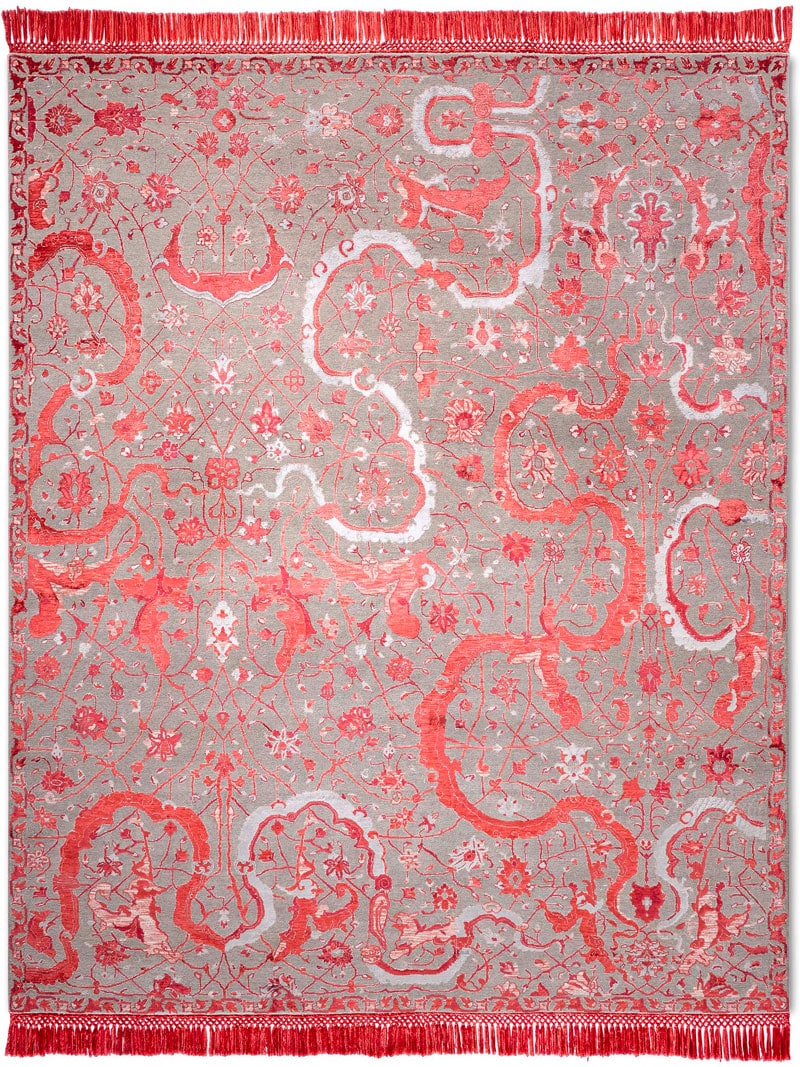 Tabriz Red Luxury Rug