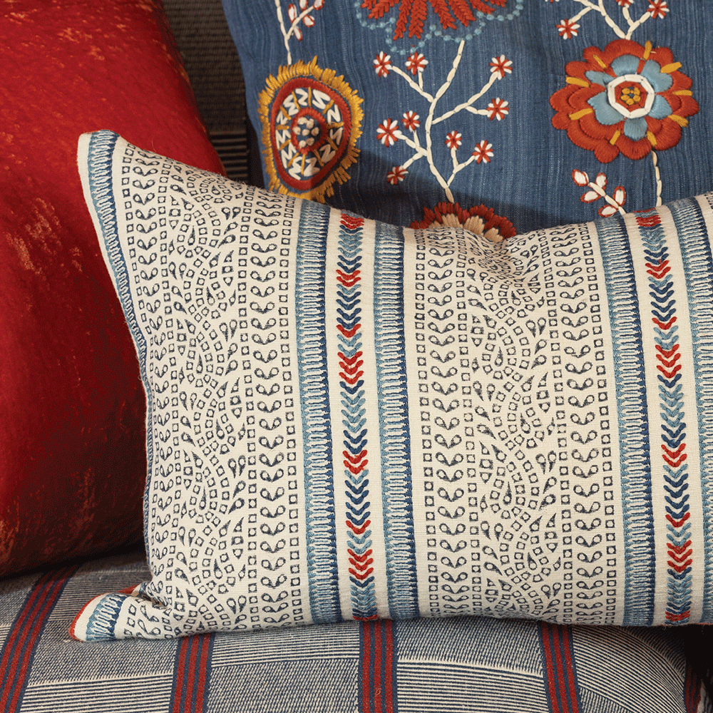Barrington Indigo 50 × 35 Cushion