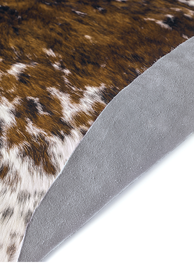 Brown & White Natural Cowhide