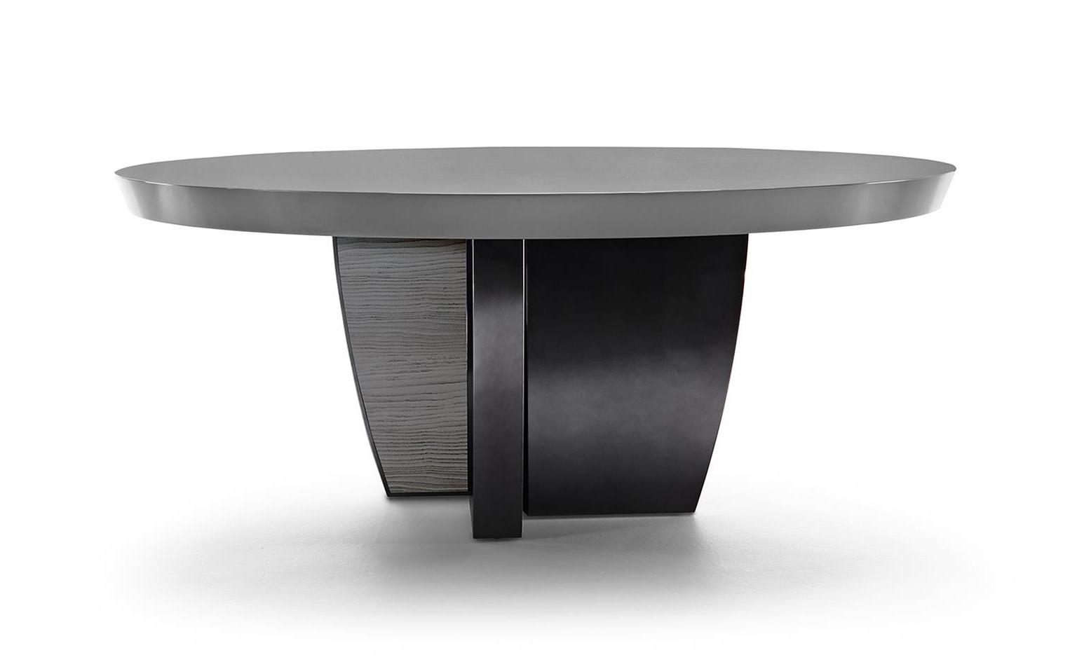 Metal & Wood Round Table | Dimensions: Ø 160 cm