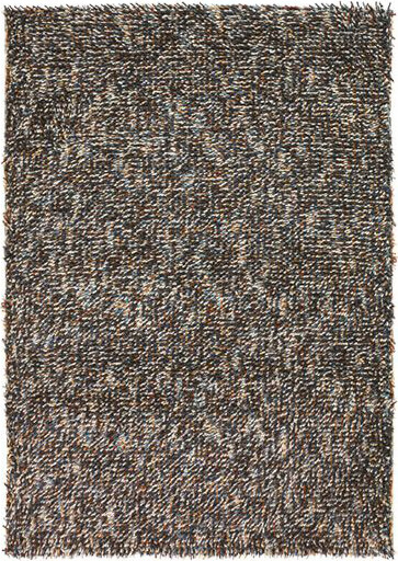 Felted Wool Multi Color Shag Rug Rocks 70405