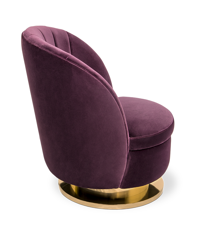 Gavin Purple Single Sofa