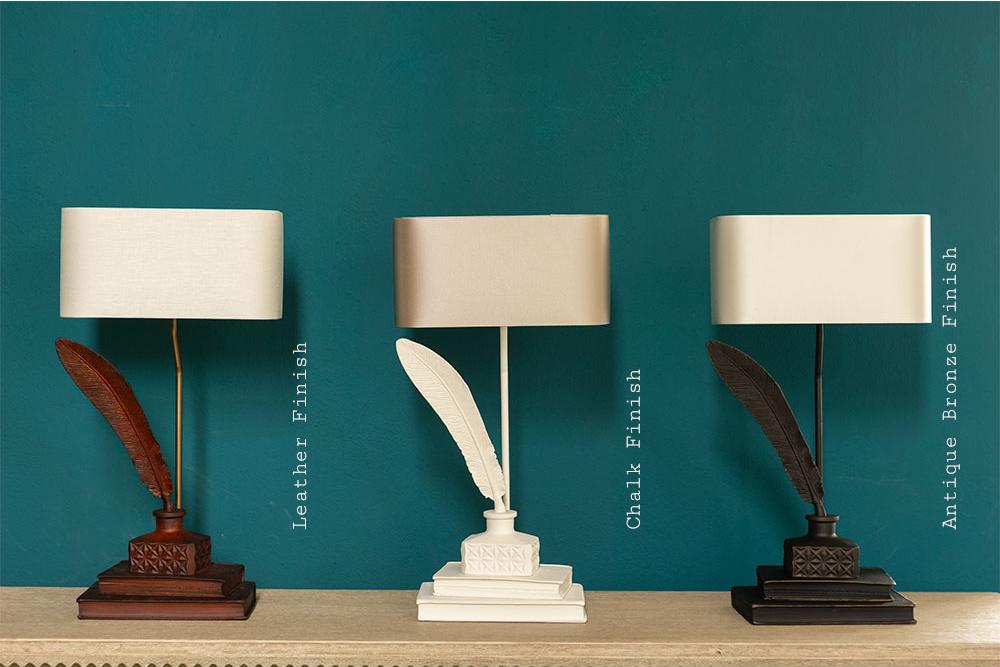Tom Table Lamp Chalk Finish