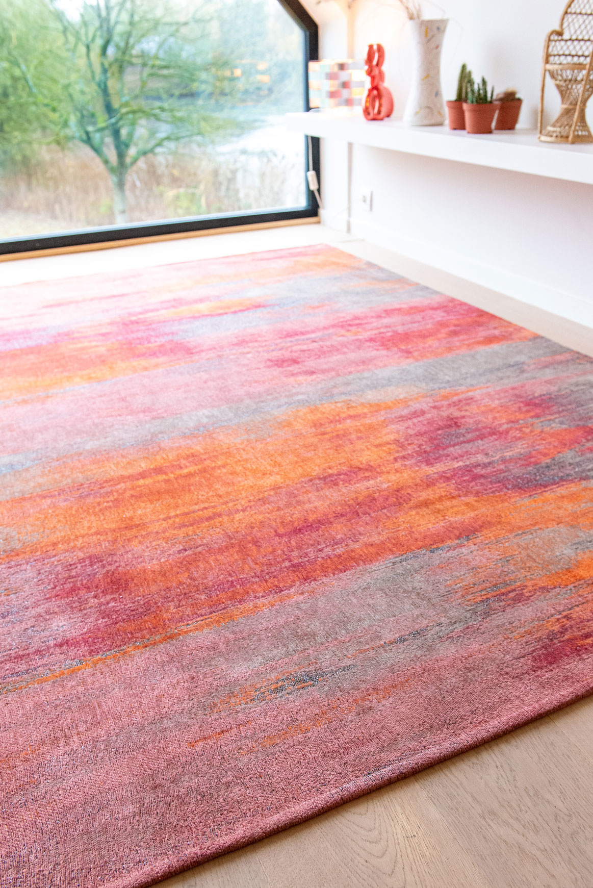 Hibiscus Red 9116 Rug ☞ Size: 200 x 280 cm