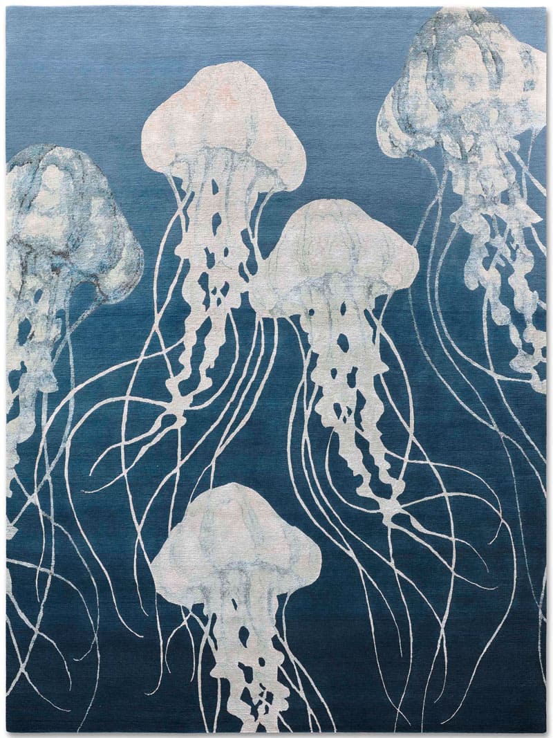 Jellyfish Hand-Knotted Rug