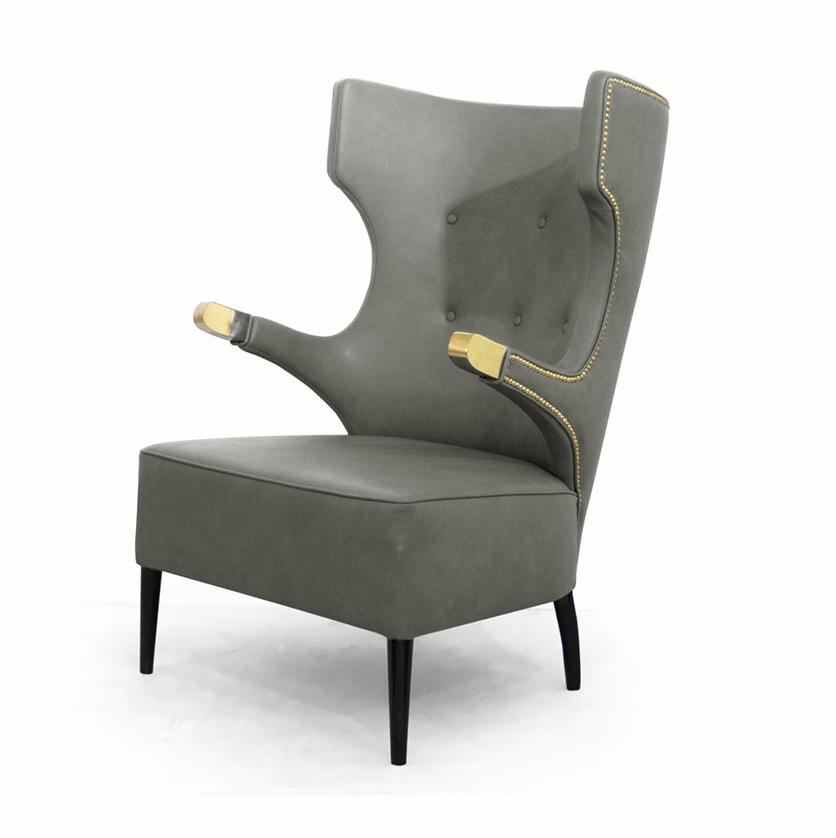 High Back Wing Armchair