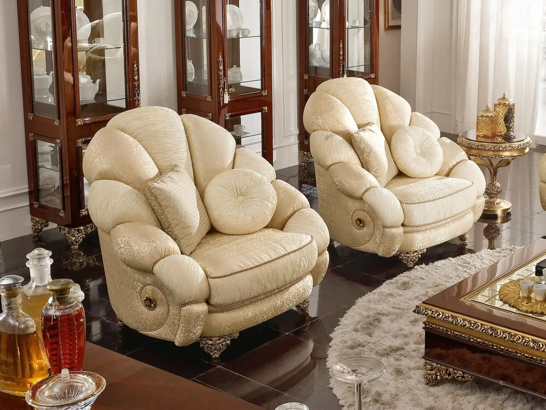 Artisan Italian Fabric Armchair