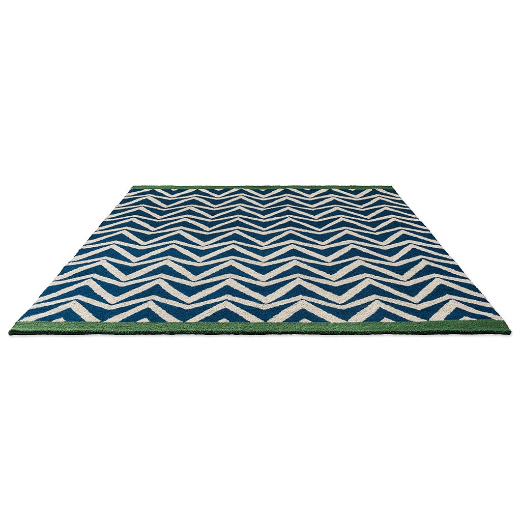Dhurrie Blue Outdoor Rug