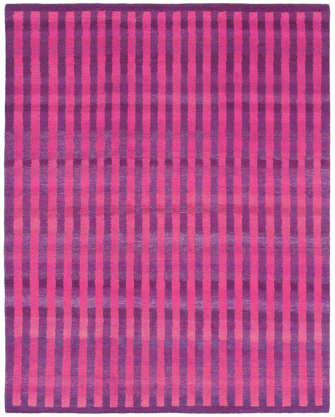 Gama Vertical Stripes Pink Rug