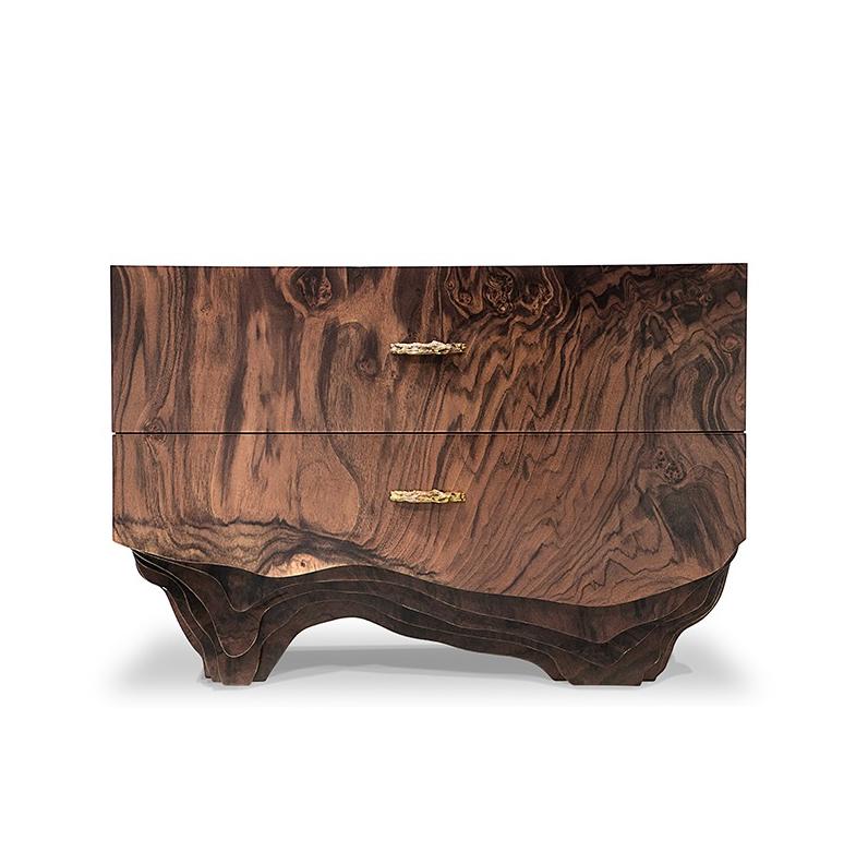 Luxe Wooden Bedside Table