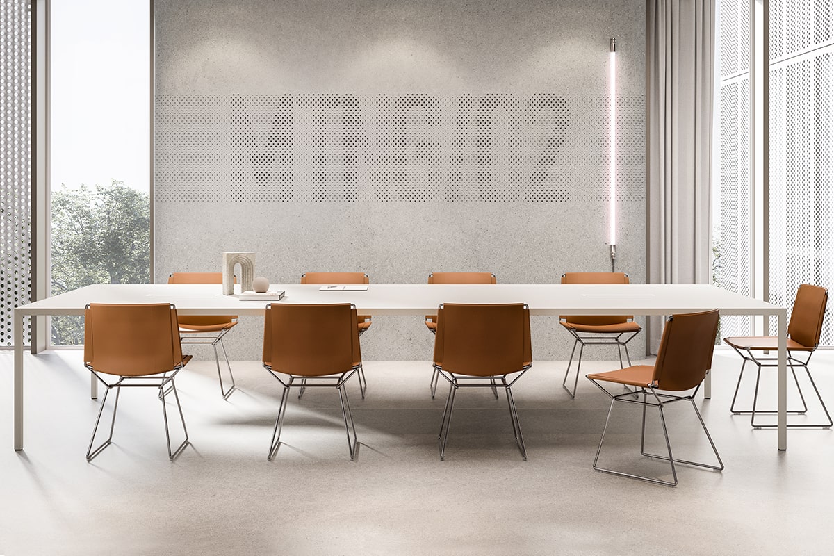 Tense Table ☞ Colour: Top In Fenix Matt Medium Grey X021