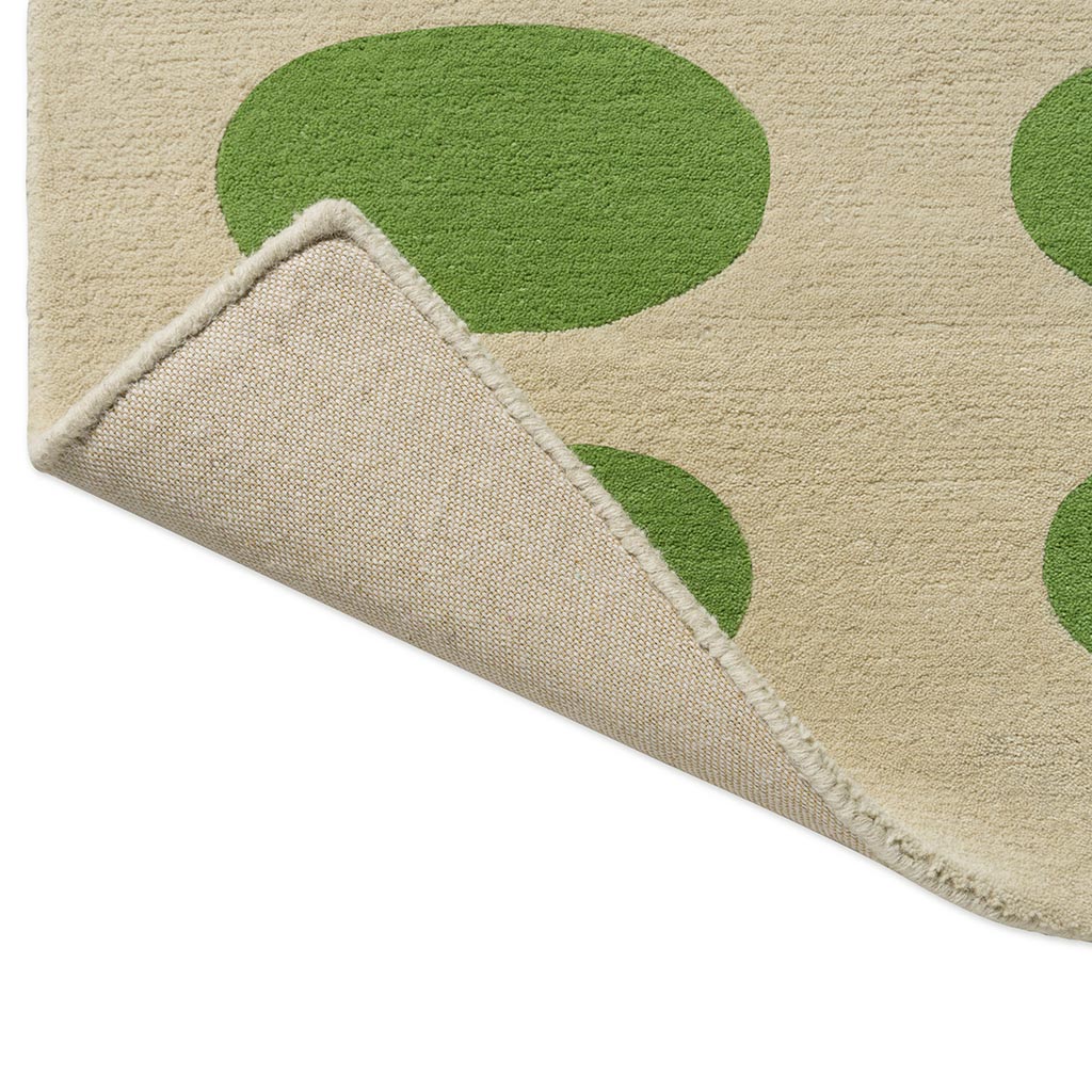 Optical Oval Green/Cream 157707 Rug | Size: 250 × 350 cm