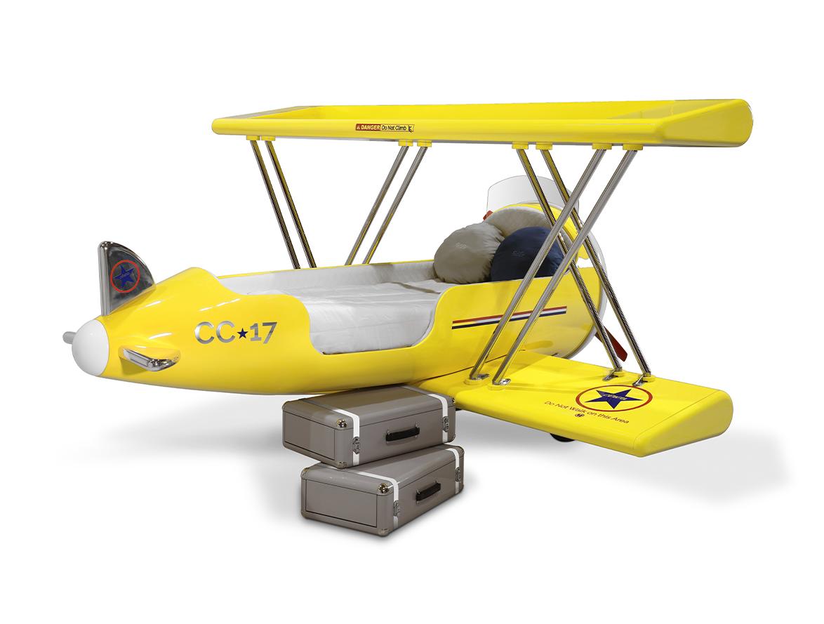 Sky Rider Yellow Plane Bed
