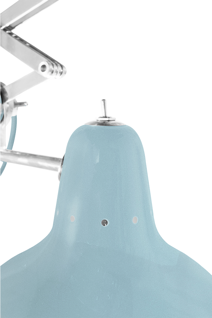 Moonbeam Glow Blue Wall Light