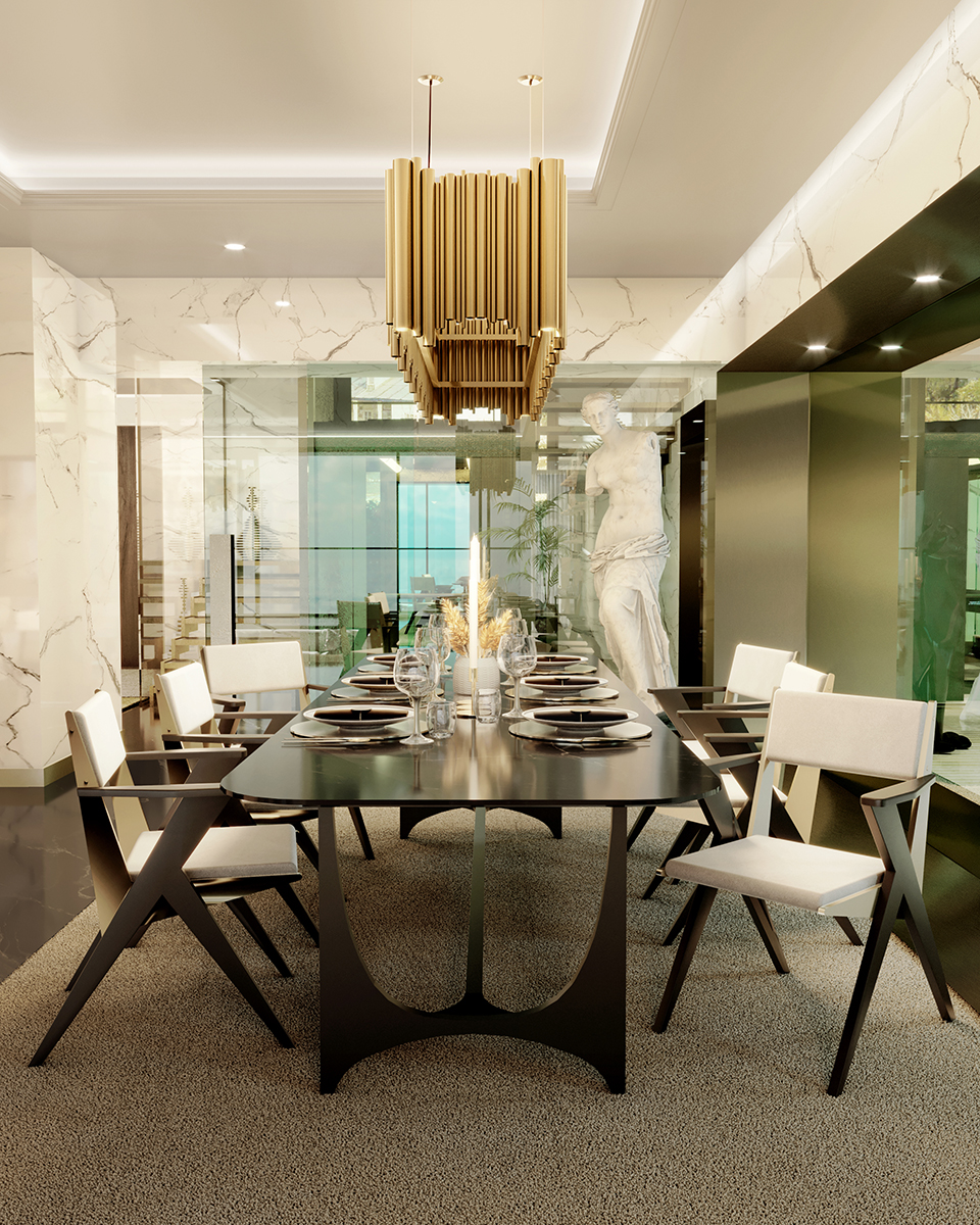 Brubeck Rectangle Suspension Lamp - 4