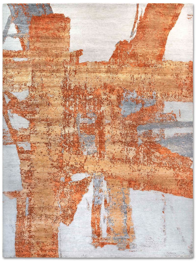 Rust Hand-Woven Rug