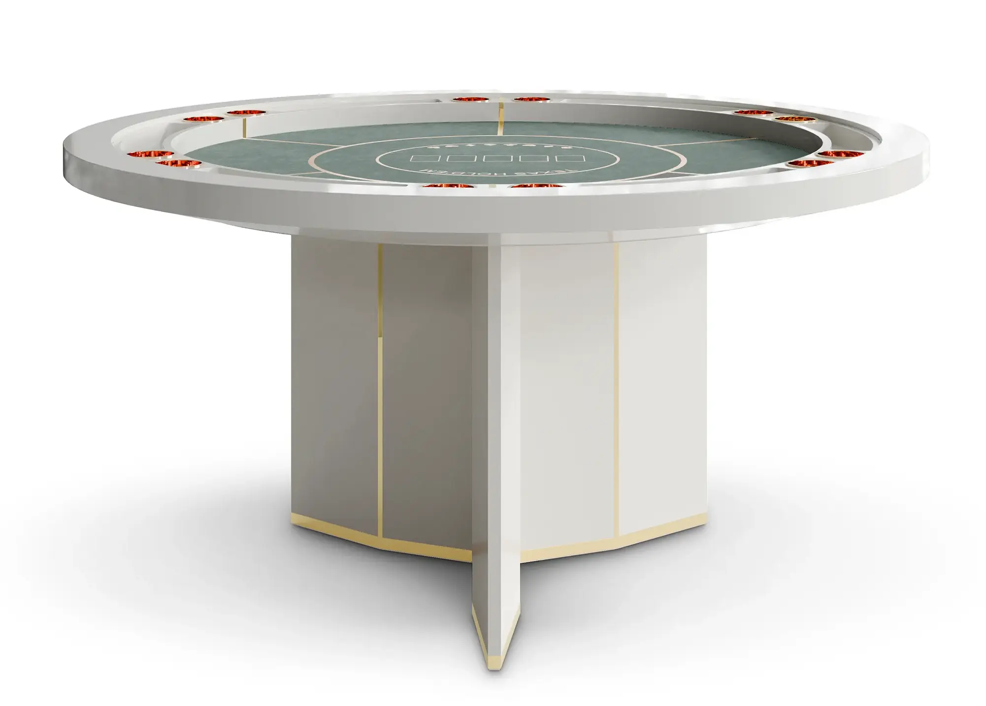 Prestige White Poker Table