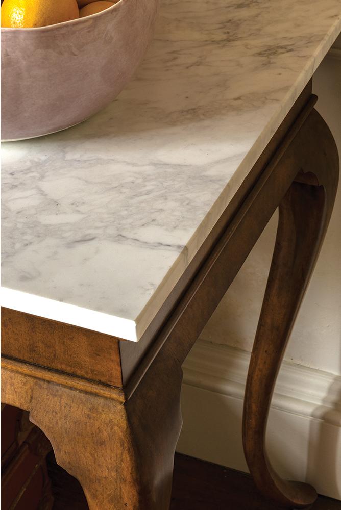 Marquette Console Grey Fruitwood