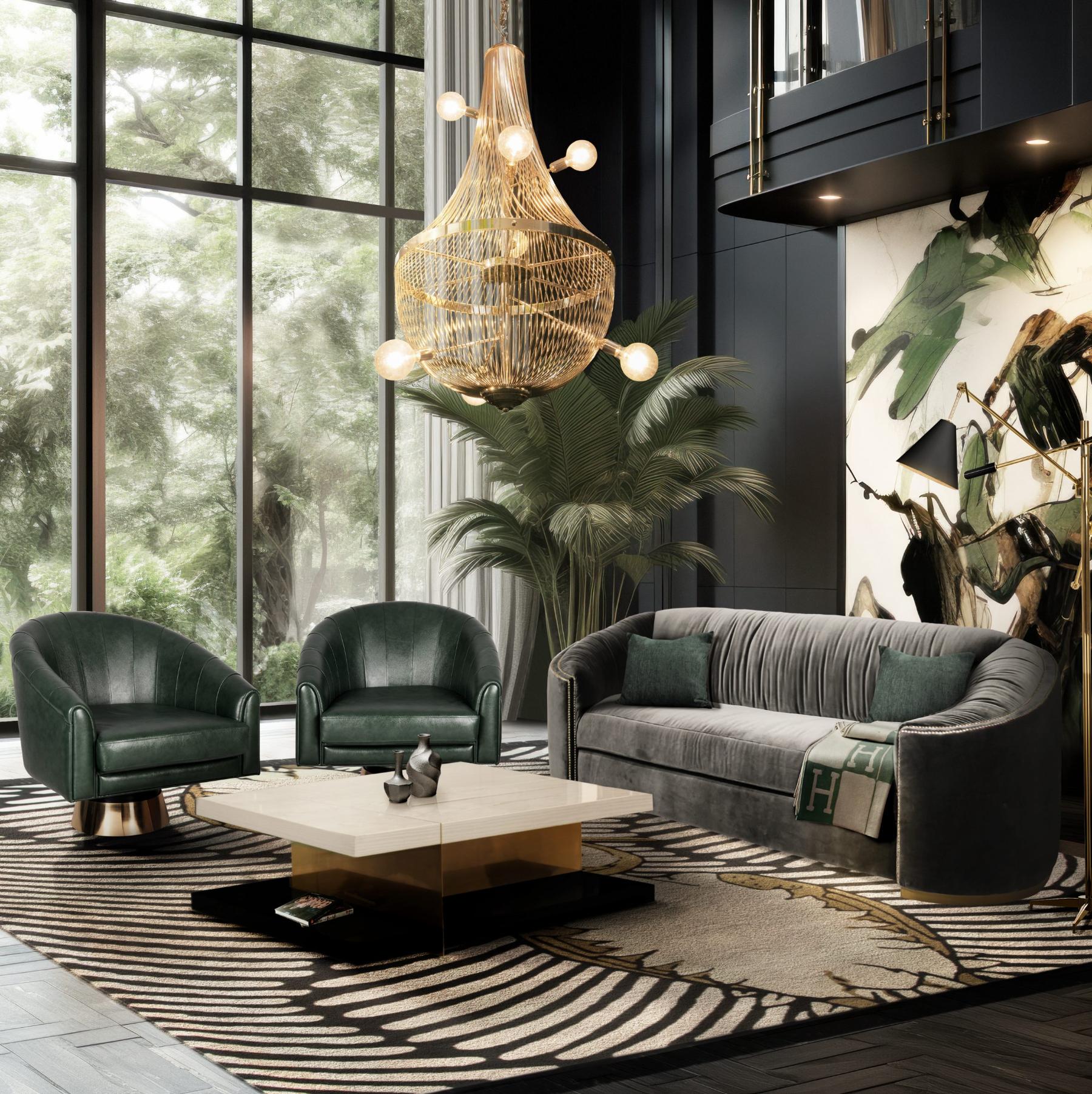 Premium Charcoal Curved Sofa - 3