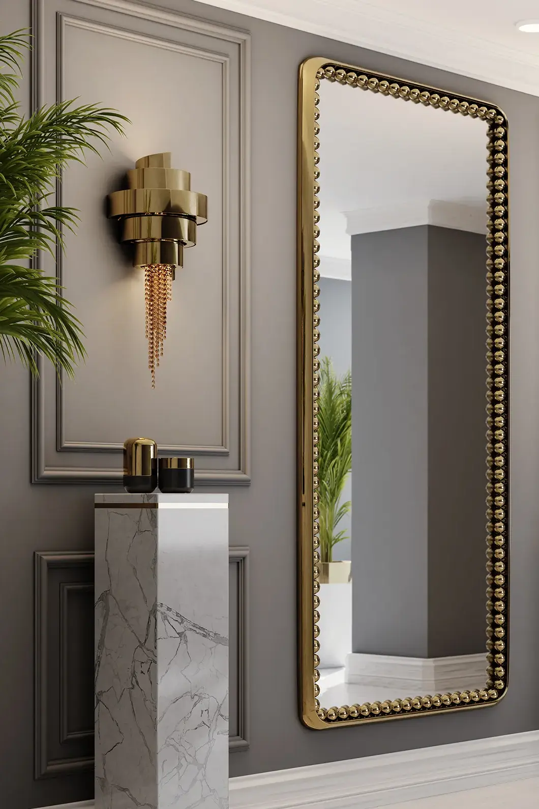 Sphere Rectangular Mirror