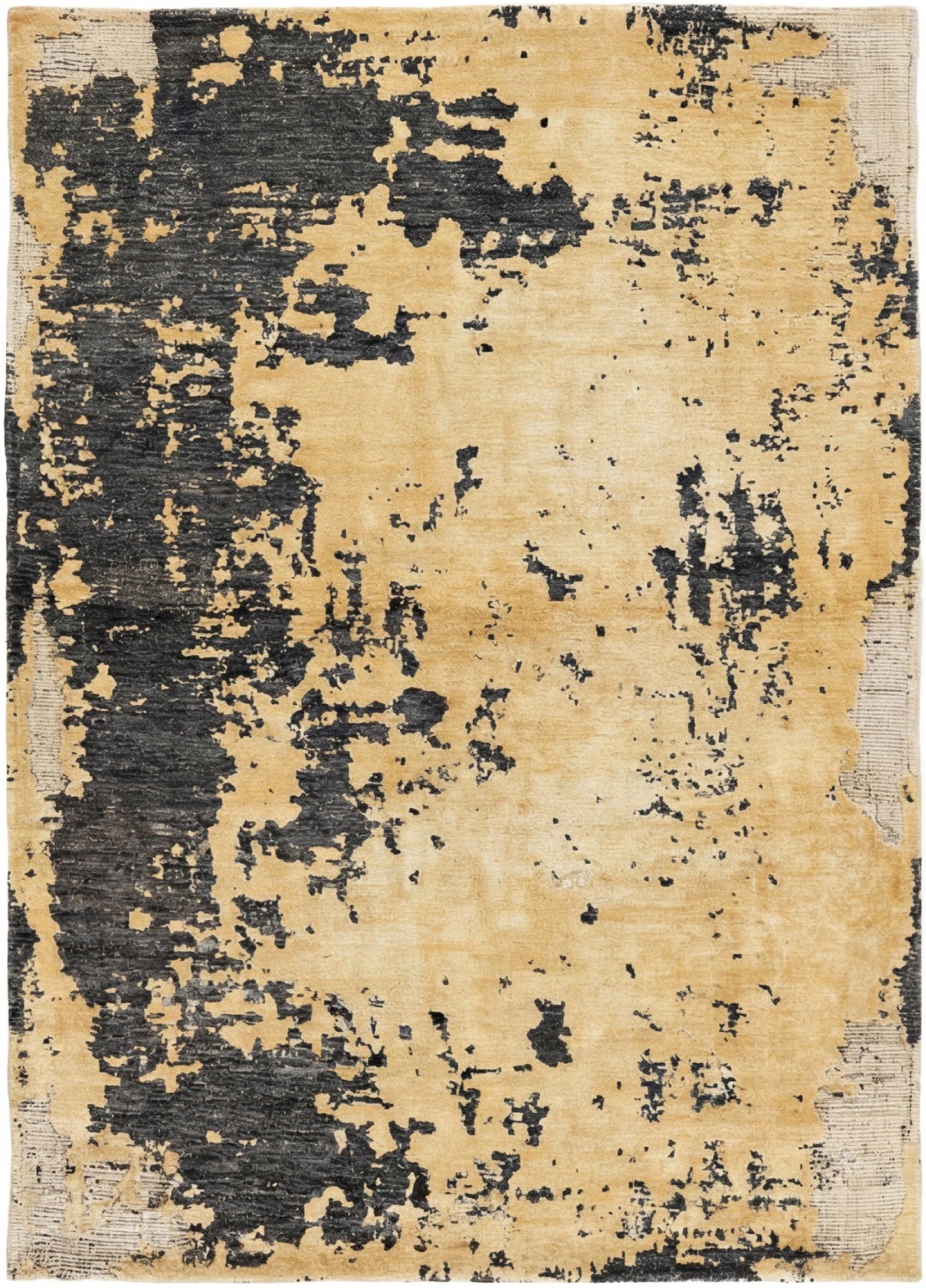 Charcoal Weathered Canvas Rug