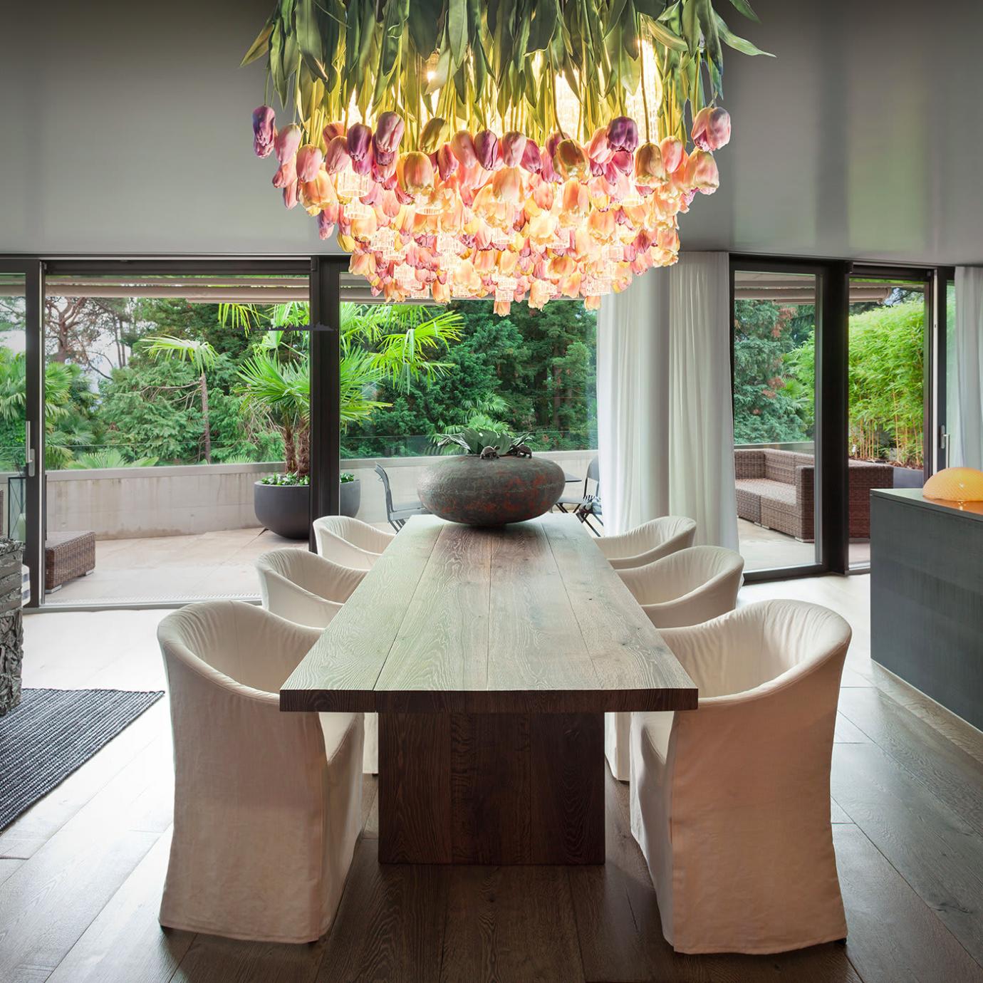 Tulip Inspired Chandelier