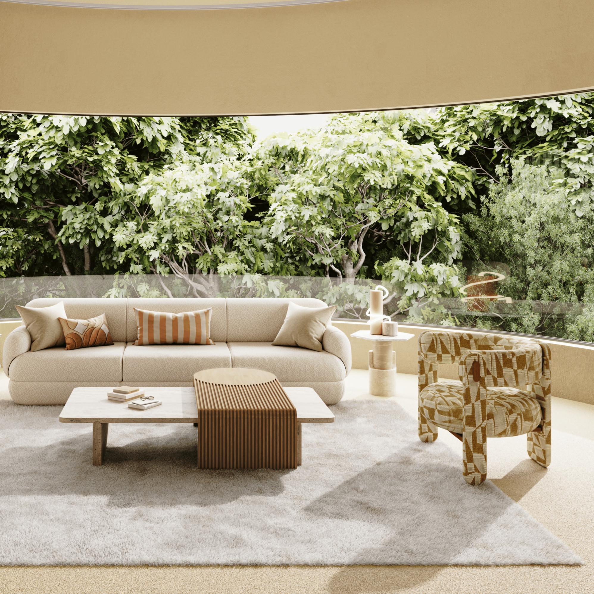 Stick &amp; Stone Artisan Coffee Table - 3