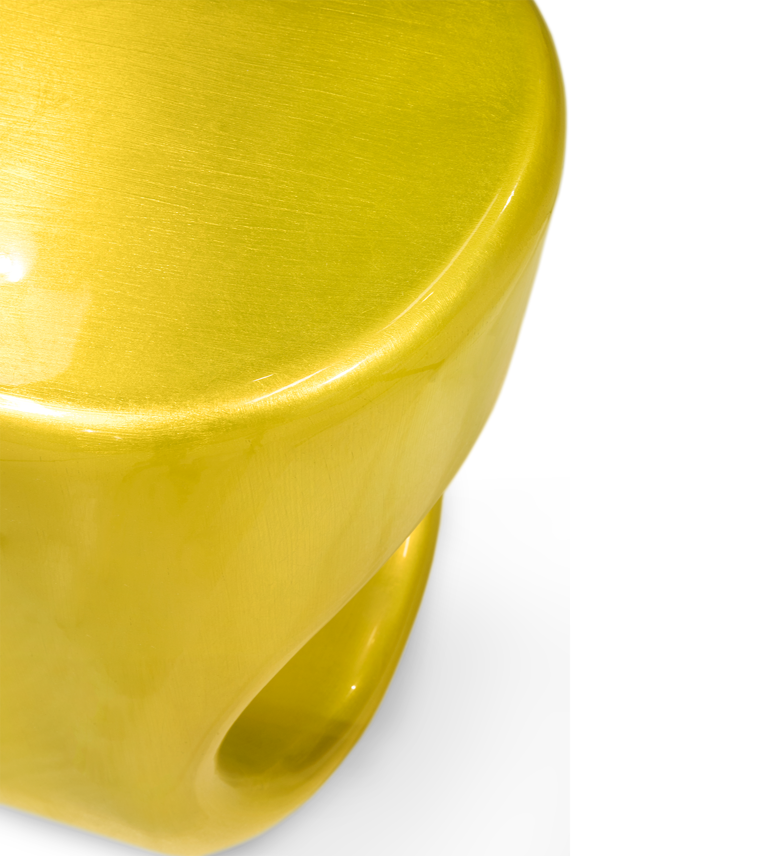 Tectonic Citrine Accent Stool