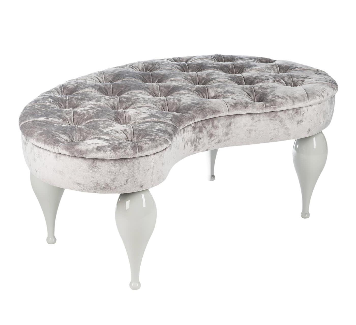 Carlos Silver Finish Bench