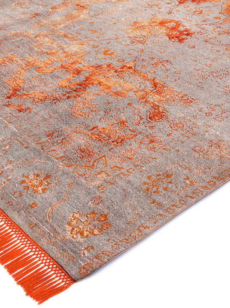 Copper Orange Luxury Rug