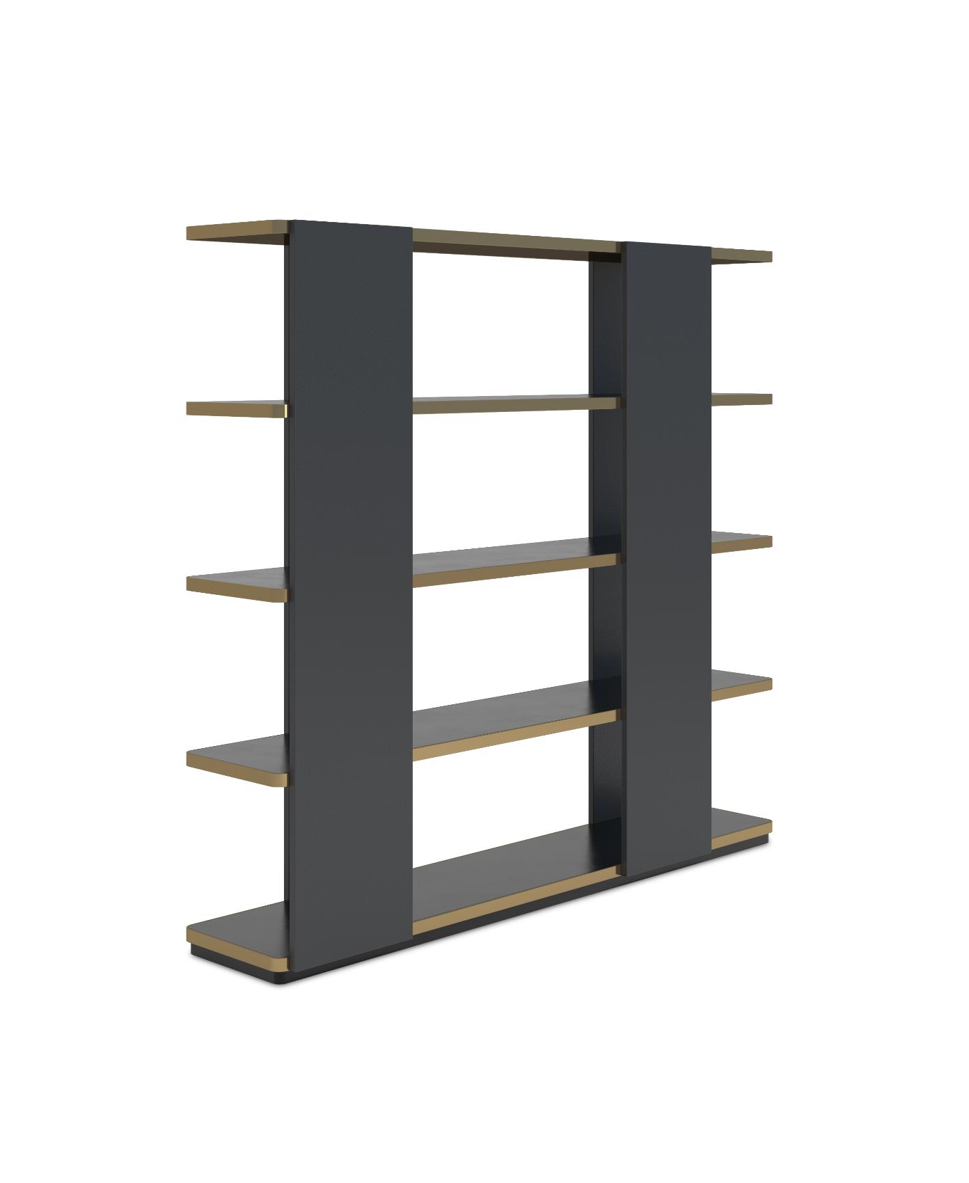 Melodie Black Bookcase
