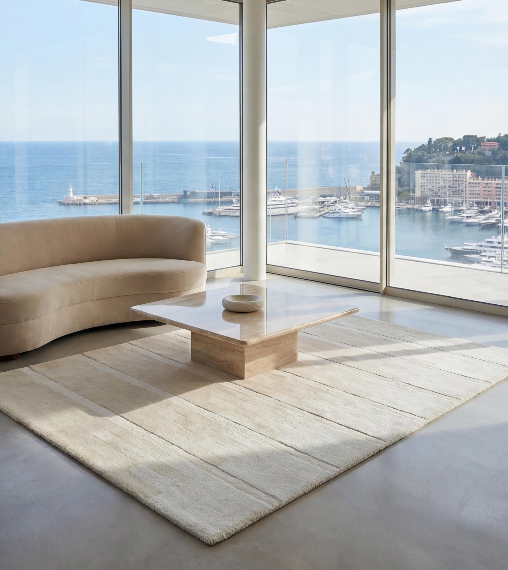Linear Fade Ivory Rug