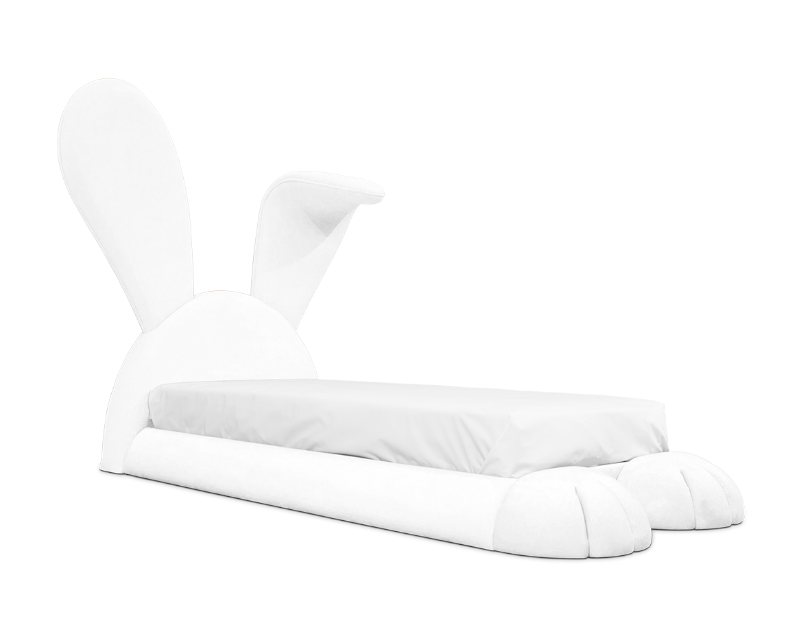Cozy Rabbit White Bed