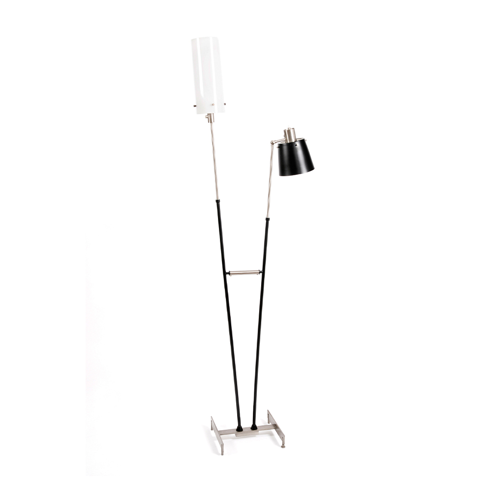 Brass Player Floor Lamp