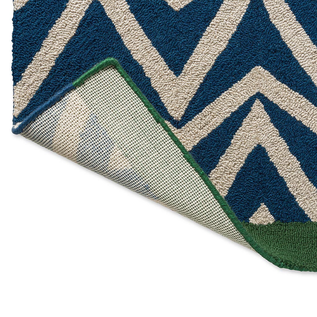 Dhurrie Blue Outdoor Rug