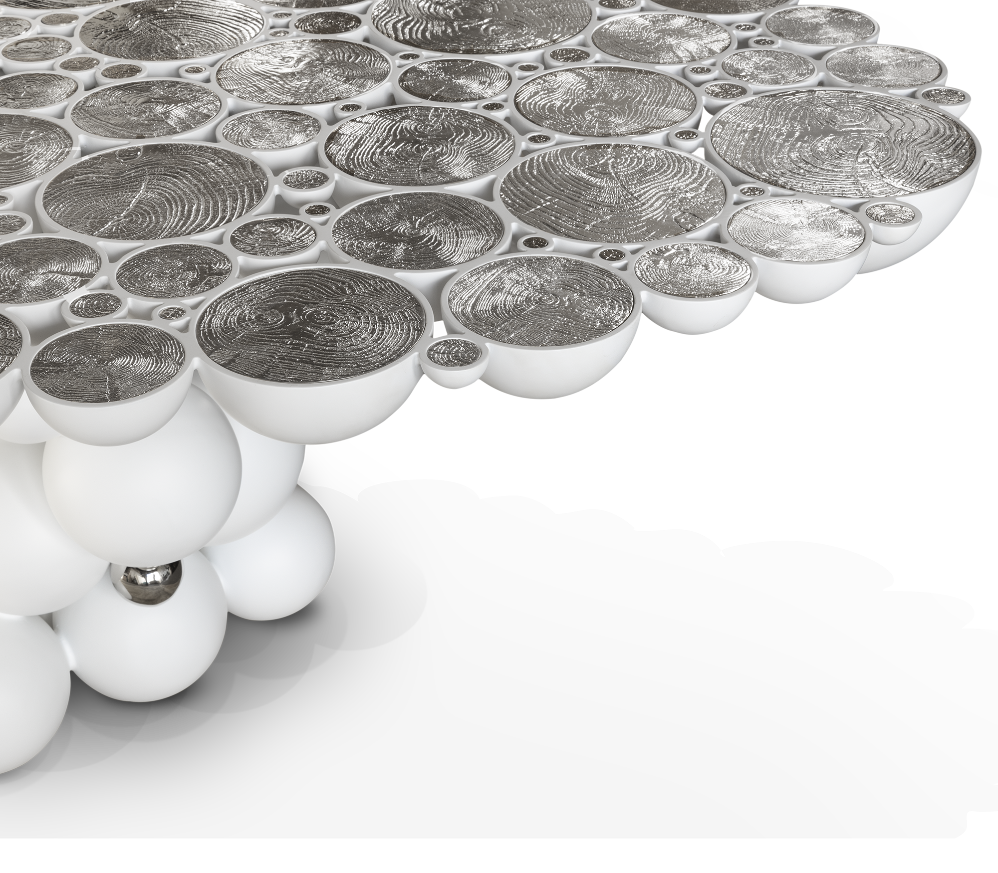Orbit White Luxe Dining Table