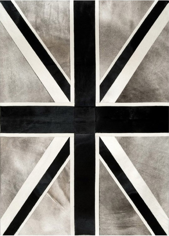 Union Jack col.2 Cowhide Rug