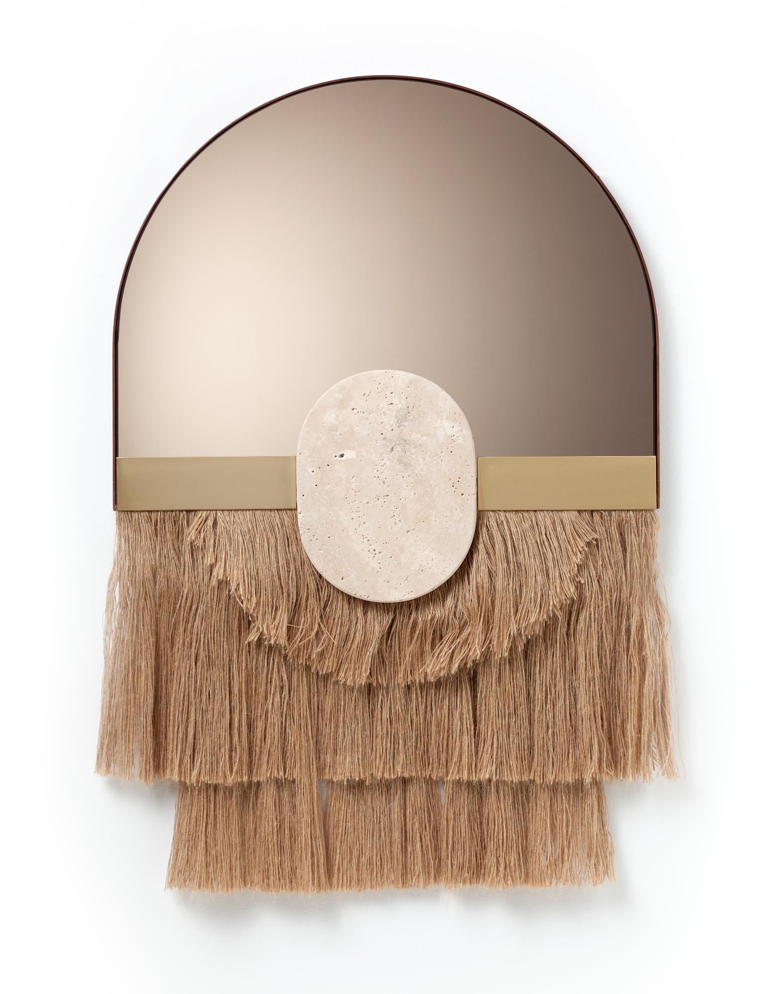 Souk Ecru Linen Decorative Mirror