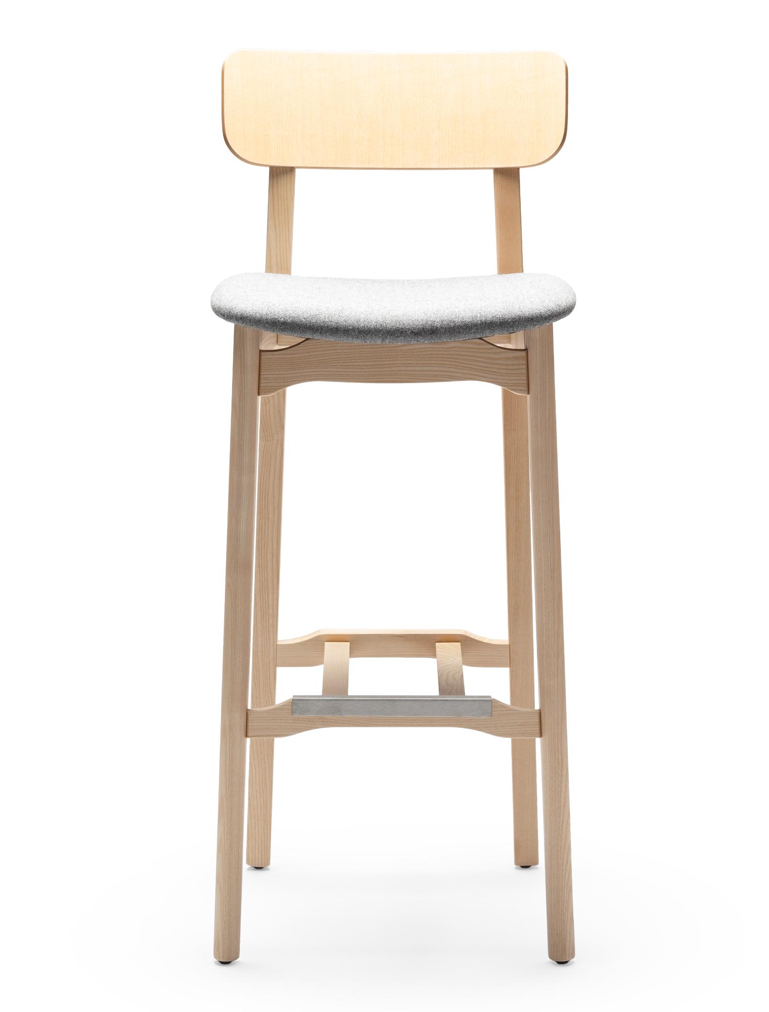 Cacao Wooden Bar Stool