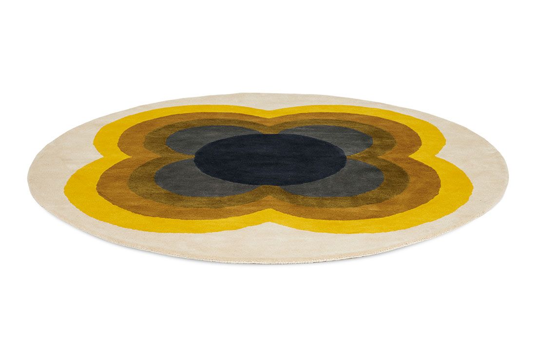 Sunflower Yellow Circle 060006 Rug