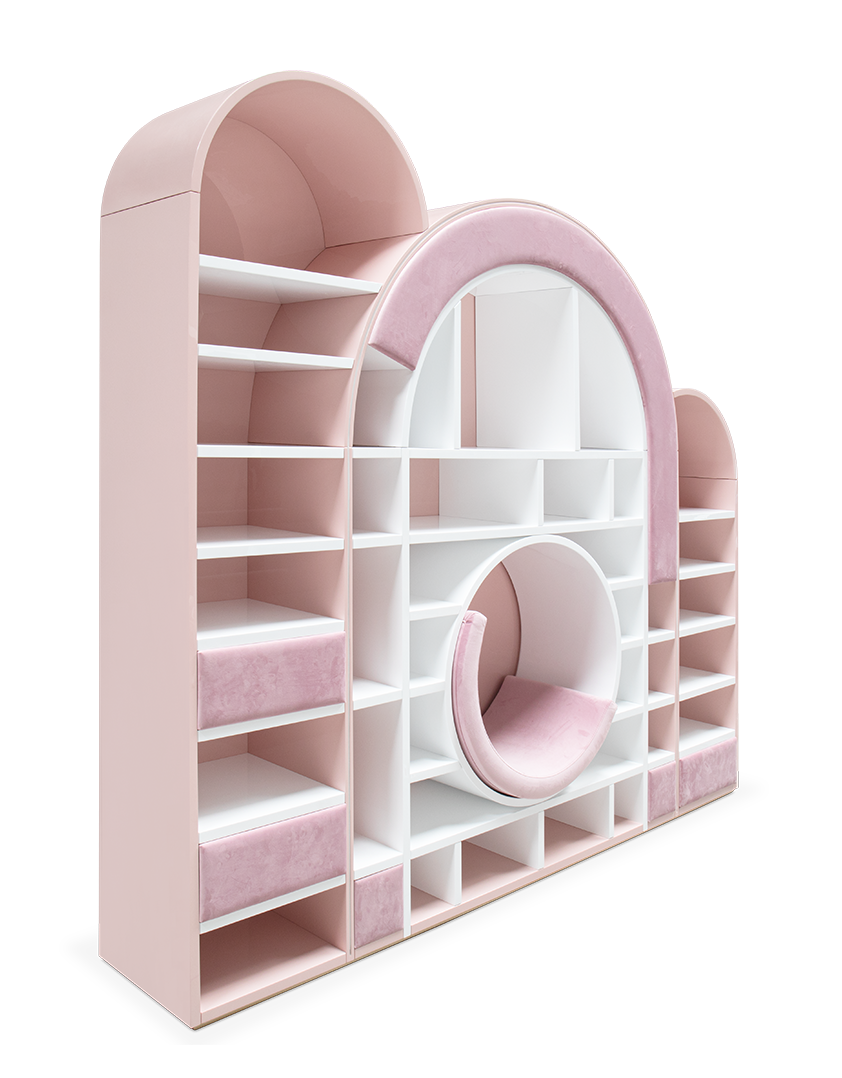Sugar Rush Pink Children's Bookcase