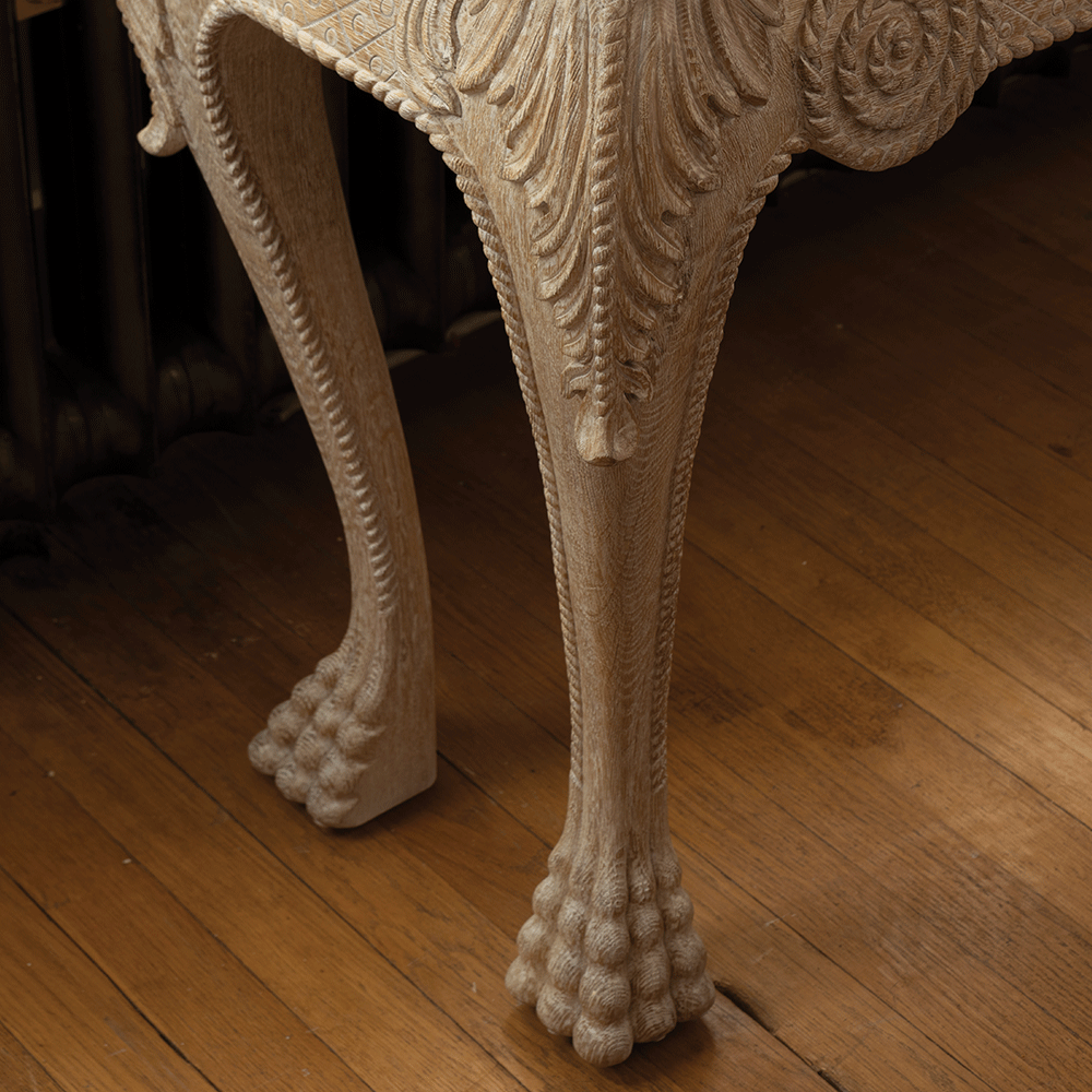 York Mini Console Venetian White Oak